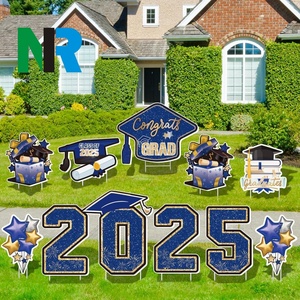 Letreros de Jardín para Graduación al Aire Libre de 16 Pulgadas de Alto, Resistentes al Agua, Clase 2025, de Polipropileno de 4 mm de Grosor, para Escuelas Secundarias y Universidades - Product Image 3