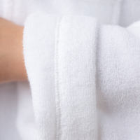 Peignoir de Bain Super Doux en Tissu Éponge 100% Coton Personnalisé pour Hôtel 5 Étoiles, Pyjama Unisexe à Manches Longues en Coton avec Logo Personnalisé