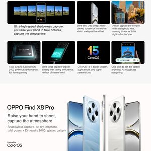 Edición de comunicación por satélite OPPO <span class=keywords><strong>Find</strong></span> X8 <span class=keywords><strong>Pro</strong></span> AI Phone Face Fingerprint Unlock 16GB + 1TB 6,78 pulgadas 5G Android Phone Dual SIM - Product Image 2