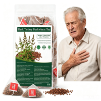 Kan Şekeri, Kan Lipidi, Siyah Karabuğday Çayı Piramit Şeklinde Küçük Poşet, Bitkisel Çay Poşeti 5g X 30 Paket 150g
