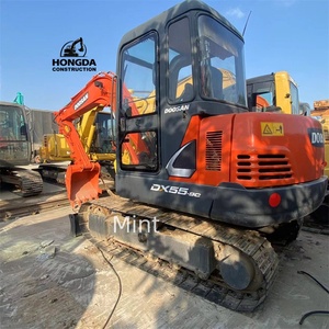 Mini pelleteuse Doosan DH55 d'occasion très bon marché avec moteur Cummins et composants du noyau du roulement inclus - Product Image 1