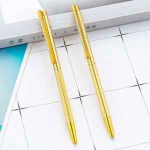1.0Mm <b>Gold</b>-Plated Clip Diamond Custom Logo Creative Twist-Action Metal Ballpoint Promotional Event Gift <b>Pen</b> - Product Image 2