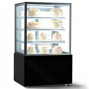 Vitrine Réfrigérée pour Gâteaux avec Refroidissement par Air, Vitrine en Verre avec Unité de Refroidissement à Eau Froide, Réfrigérateur Commercial - Product Image 1
