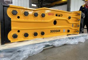 Le type supérieur SB151 de briseur hydraulique d'excavatrice de soosan convient à une variété de travaux - Product Image 4