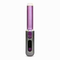 Fer à friser sans fil à ions négatifs 8000 mAh, sans cordon, anti-brûlure, barillet en céramique, 3 niveaux de chaleur 170-210°C, chauffe rapide, LED, portable