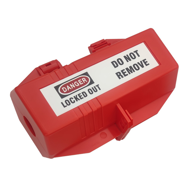For Industrial Electrical Plug Lockout Box Safety Lockout with Engineering ABS Material Model M-Q03 White/Red