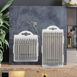 Mô-men xoắn cao S2 đôi Phillips 65-150mm PH2 tuốc nơ vít không khí bit thiết lập 6.35mm phun cát tip CAPE NUNCHAKU nguồn thép tự làm - Product Image 2