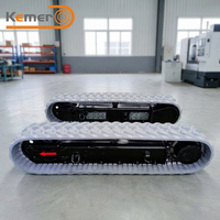 Шасси KEMER KRT3000 на резиновых гусеницах, 3 тонны, с соединительной балкой для мини-экскаватора, опорная база для инженерных работ