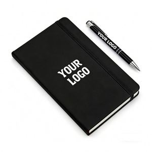 2026 Wholesale Promo Business Gift Custom Printing Logo Pu Leather Hardcover <b>A5</b> <b>Diary</b> Journal Agendas Paper Notebook - Product Image 1