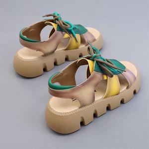 <span class=keywords><strong>Rome</strong></span> femmes 2024 fond épais hauteur augmenter la mode dames sandales - Product Image 3