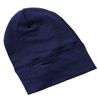 Bonnet en tricot à carreaux doublé satin avec pompon en fausse fourrure, unisexe, épais, ample, côtelé, pour l'hiver, style plage, motif dessiné à la main