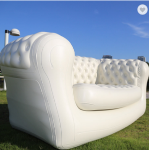 캠핑 블로우 업 소파 안락 의자 싱글 더블 풍선 안락 의자 야외 패브릭 공기 펌프가 내장 된 풍선 소파 의자 - Product Image 2