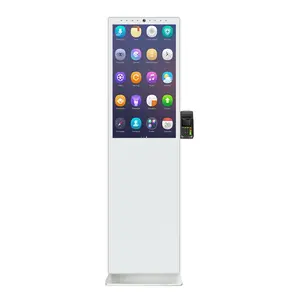 32 Inch floor stand digital signage totem video call kiosk pharmacy self payment kiosk