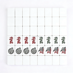 Tuiles de Mahjong américaines personnalisées, de haute qualité et bon marché, 30 mm, 166 pièces, ensemble de Mahjong pour le divertissement - Product Image 3