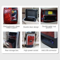 DJZG Accessoires intérieurs de voiture, boîte de rangement pour accoudoir, kit de modification de la console centrale pour Toyota Alphard