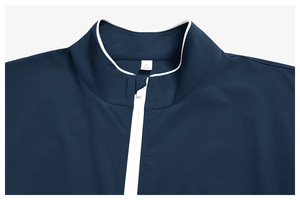 Chaqueta Deportiva Ecológica para Hombre, Cortavientos con Cremallera y Bloques de Color Reciclados, Ropa Deportiva Sostenible para Gimnasio - Product Image 3