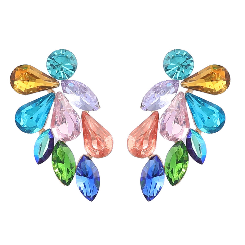 Fashion Jewelry Earrings Gold Plated Diamond