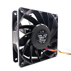 120mm DC Fan 12038B 12V 4500RPM uzun servis ömrü DC eksenel rulman endüstriyel kasa CE sertifikalı soğutma fanı