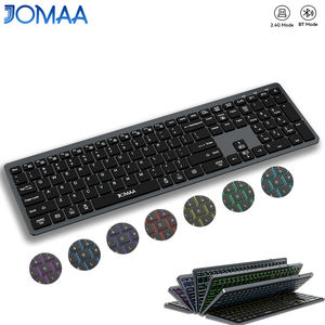 Combo de Teclado y Ratón Vertical Inalámbrico Ergonómico JOMAA USB 2.4G de Modo Dual con Retroiluminación RGB Recargable para Oficina en Casa - Product Image 2