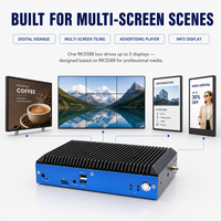 Boîtier Android RK3588 multi-écrans 4K 8K pour affichage numérique publicitaire, lecteur multimédia Android 14 avec 8 Go de RAM