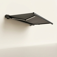 Auvent de terrasse électrique rétractable robuste avec système de cassette résistant aux intempéries pour villa, terrasse et balcon