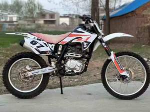 Moto tout-terrain électrique 250cc avec démarrage électrique, moteur 4 temps sans balais refroidi par air, frein à disque en acier, options essence et électrique - Product Image 3