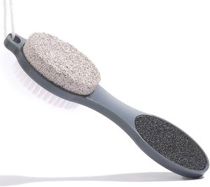 Outil de thérapie des pieds 4-en-1 en gros : brosse exfoliante, lime, brosse de nettoyage des ongles - Product Image 1