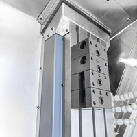 Tour CNC à double broche à lit incliné pour centre d'usinage automatique de moyenne intensité, avec porte-outils 6 axes 6 stations BL-H40P