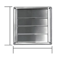 Grille de ventilation murale 304 durable et moderne pour extérieur, anti-pluie/débris, pour séchoir, air chaud/froid, cuisine et salle de bain