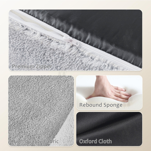 Proveedores de sofá de espuma personalizado para mascotas, sofá cama para perros con funda extraíble lavable para perros medianos - Product Image 5