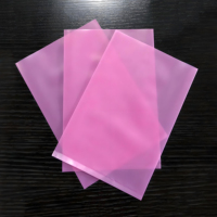 Sachet refermable en polyéthylène rose ESD à faible densité thermoscellable avec fermeture éclair, pochette autoportante pour l'électronique grand public, emballage souple avec fonction de sécurité