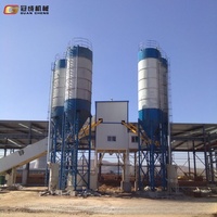 Centrale à béton stationnaire Guancheng HZS60 avec mélangeur à double arbre JS1000, 60m³/h, électrique, Shandong