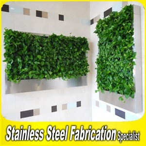 Jardinière suspendue carrée moderne en acier inoxydable de grande taille pour la plantation intérieure et extérieure de pots de fleurs muraux pour la maison - Product Image 4