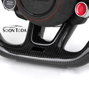 Volant en cuir personnalisé pour <span class=keywords><strong>Audi</strong></span> RS C7/C8 A3/A4/A5/A6/A7/A8/S3/S4/S5/B6/B8/Q3/Q5/Q7/Q8/B9/RS3/<span class=keywords><strong>RS4</strong></span>/RS5/RS7 avec palettes de changement de vitesse mécaniques - Product Image 4