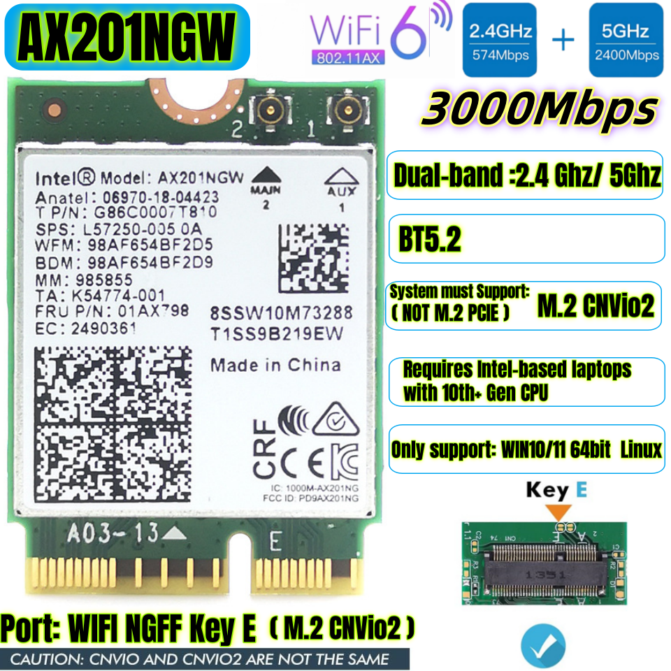 AX201NGW-M.2 CNVio2/Vert