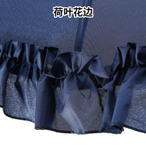 Công chúa châu âu phong cách mặt trời Bảo vệ UV parasol mới 16rib dài xử lý ren chùa ô cong xử lý thẳng ô - Product Image 6