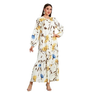 Vestidos Fábrica Venta caliente Cross Border Musulmán Oriente Medio Moda Vestidos de mujer Dubai Turquía Casual Ladies Robe Drees - Product Image 5