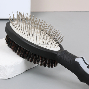 <span class=keywords><strong>Brosse</strong></span> démêlante double face pour animaux de compagnie, poils ultra doux, outils de toilettage pour chiens, chats et chevaux à poils courts ou longs - Product Image 6