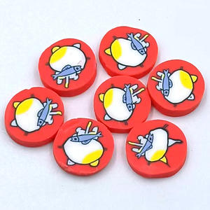 Rebanadas de arcilla polimérica de animales de dibujos animados suaves, accesorios para el cabello DIY y pinzas para el cabello para niños, Serie de Vista trasera de estilo amoroso - Product Image 2