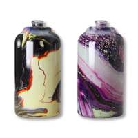Bouteille de parfum Fabricant chinois Vaporisateur givré de luxe Noir Rond 30ml 100ml Bouteille de parfum