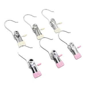 Ganchos Antideslizantes YIWANG para Colgar Ropa, Pinzas Metálicas para Calcetines, Perchas para Pantalones - Product Image 1