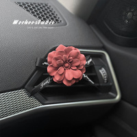 Diffuseur suspendu de parfum de voiture en plâtre en forme de fleur désodorisant écologique