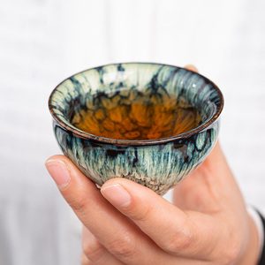 Set da tè individuale di lusso con tazza singola di Kung Fu al forno multicolore con capacità di 100ml tazza da tè tazza da tè - Product Image 2