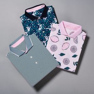 Polo de golf personnalisé pour hommes, chemises de golf bio de performance à col lame en polyester 90% spandex 10% à sublimation avec impression complète - Product Image 4