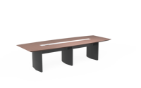 Bureau de direction haut de gamme avec plateau en panneau, design moderne, réglable et écologique, table de conférence en bois massif pour salle de réunion