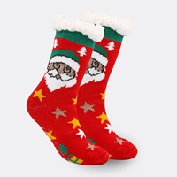 Chaussettes en tricot festif avec logo personnalisé comme cadeaux de Noël promotionnels Chaussettes en laine mérinos épaisse pour chaussettes de sport de ski