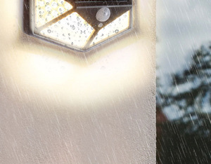 IP65 Waterproof Outdoor Solar <b>LED</b> <b>Light</b> <b>with</b> <b>Motion</b> <b>Sensor</b> 3 Modes 4100K Neutral White Dimmable for Garden Street Decoration - Product Image 5