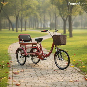 Triciclos Personalizados de Tres Ruedas para Personas Mayores, Scooters de Movilidad, Triciclos para Adultos de Dos Plazas con Pedales, Ruedas de 26 Pulgadas - Product Image 1