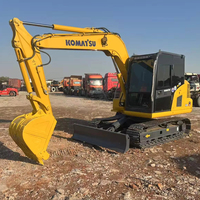 Pour Komatsu PC70, excavatrice de 7 tonnes, mini-chenille d'origine, moteur Komatsu japonais, 1 an, y compris pompe à moteur, boîte de vitesses, roulement