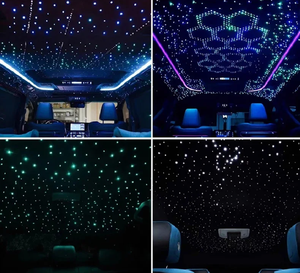 Kit Luci a Fibra Ottica LED per Tetto Auto, Illuminazione Stellata RGBW con Effetto Meteora, Controllo Remoto via App per Decorazione Auto - Product Image 2